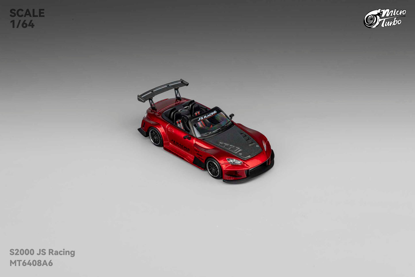 (Pre-Order) Microturbo - 1/64 Custom S2000 JS Racing - Candy Red