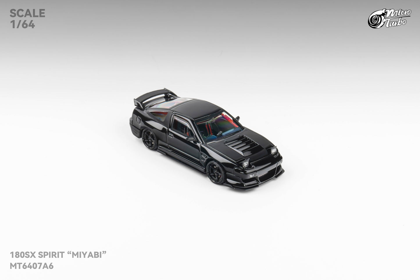 Microturbo 1/64 Custom 180SX "MIYABI" - Black