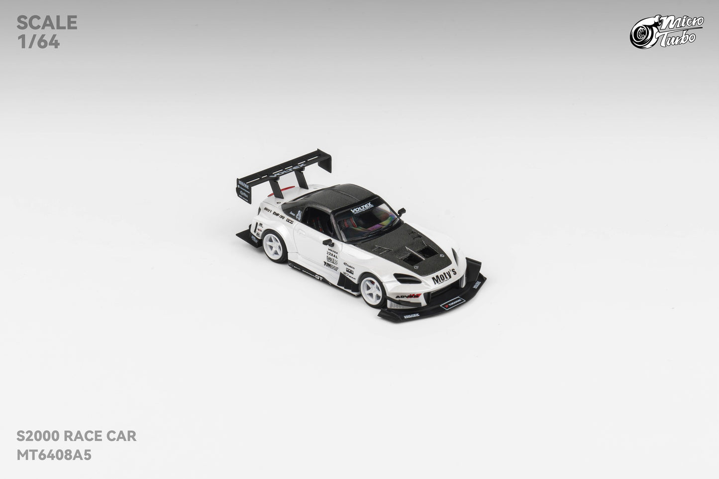 Microturbo 1/64 Custom S2000 - Metallic White