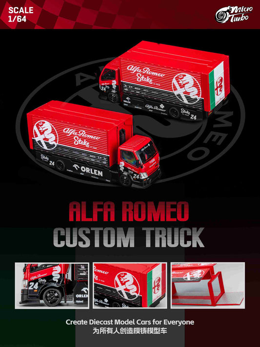 Microturbo - 1/64 Custom Box Truck - AR Red