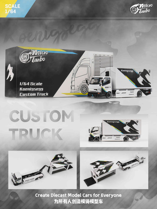 Microturbo - 1/64 Custom Box Truck - Koenigsegg Livery
