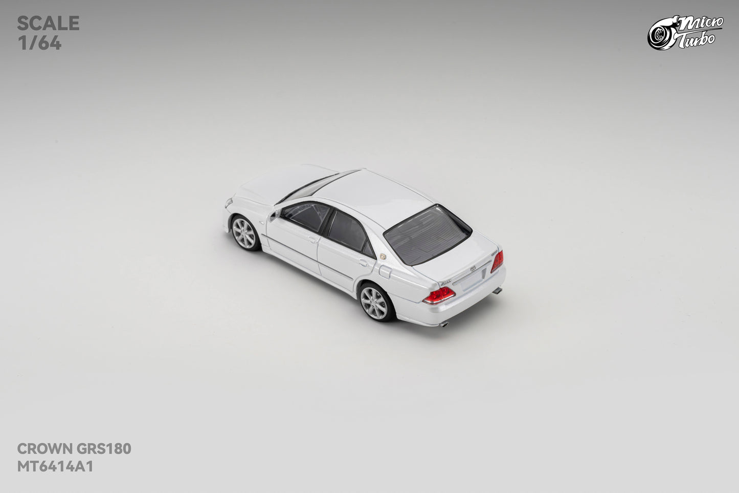 (Pre-Order) Microturbo 1/64 Custom Crown S184 - Metallic White