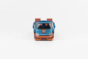 Microturbo 1/64 Custom Flatbed Tow Truck - Gulf Livery