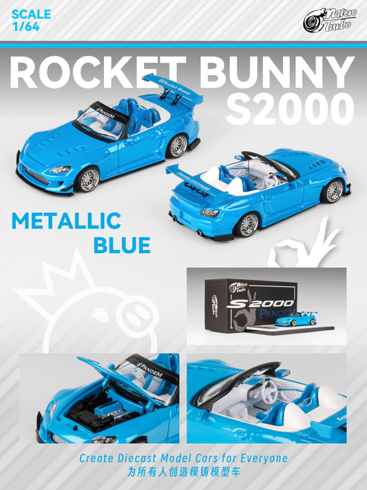 (Pre-Order) Microturbo - 1/64 Custom S2000 RB- Metallic Blue