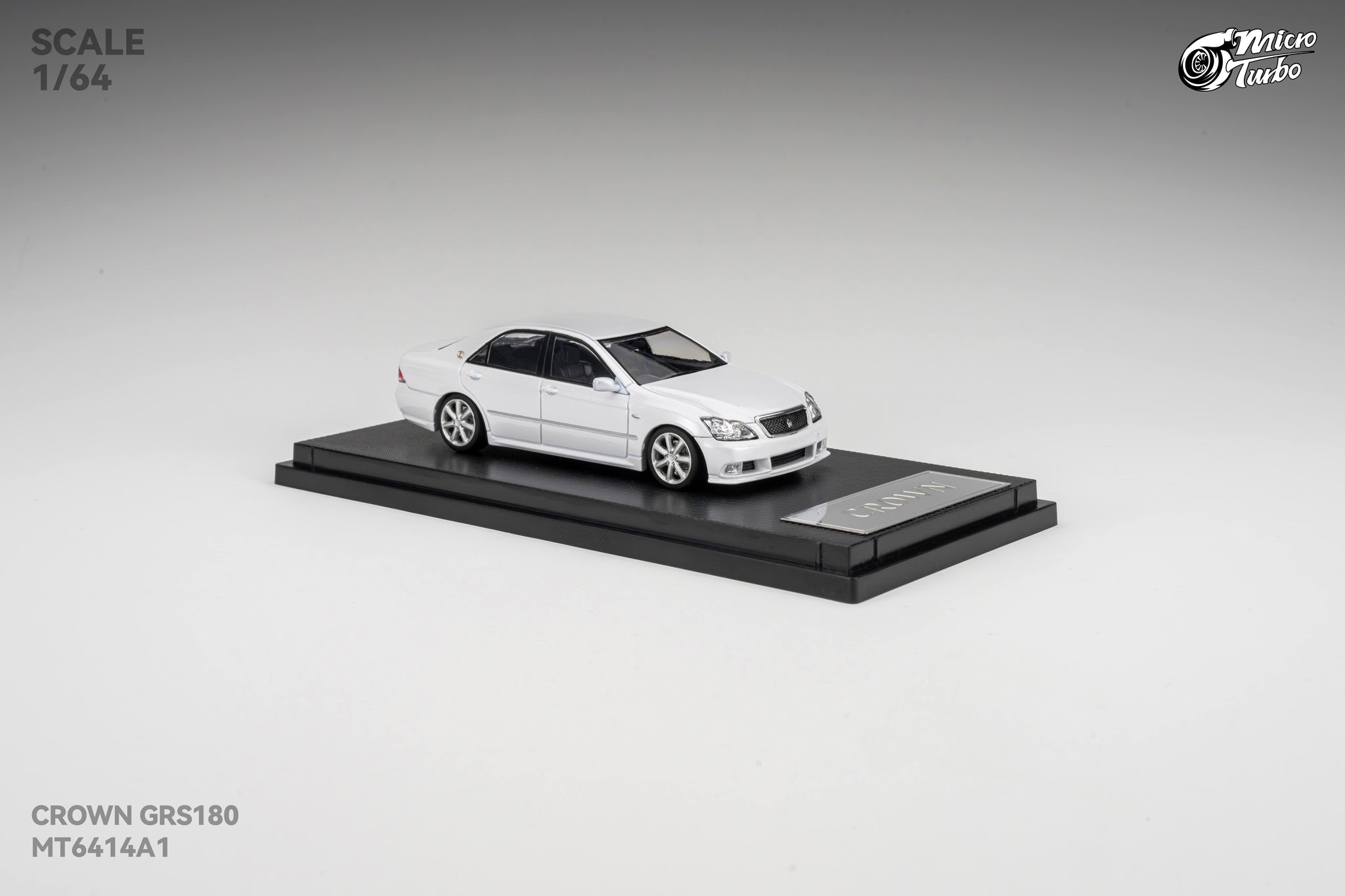 Pre-Order) Microturbo 1/64 Custom Crown S184 - Metallic White
