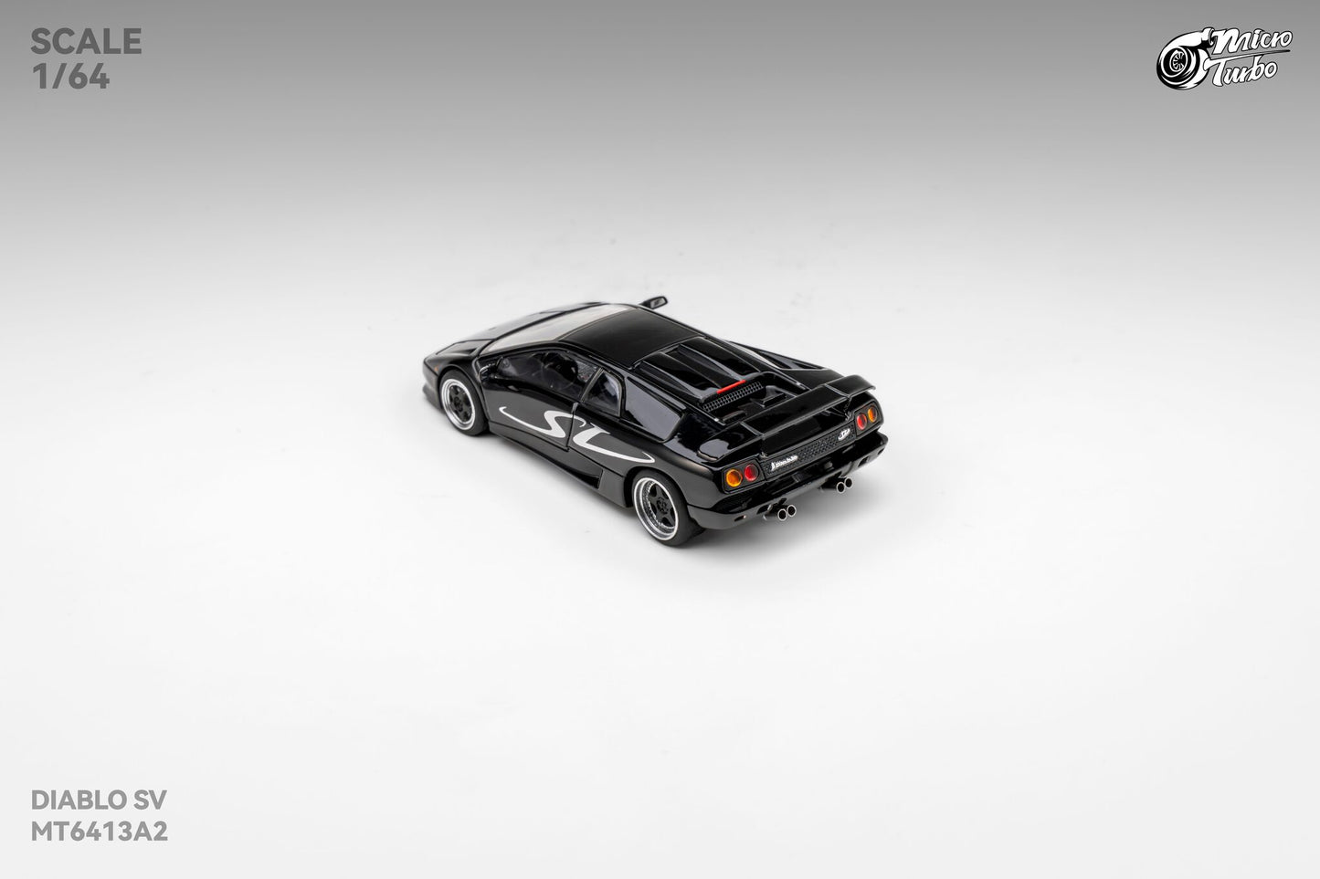 (Pre-Order) Microturbo 1/64 Custom Diablo SV - Metallic Black