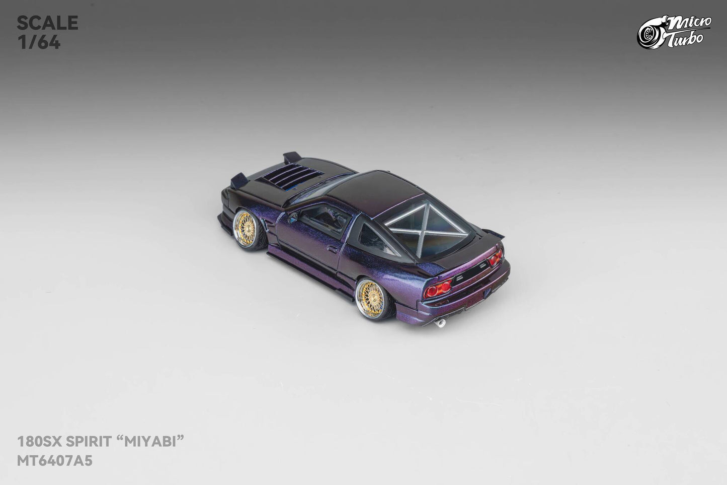 (Pre-Order) Microturbo - 1/64 Custom 180SX Spirit Miyabi - Purple Chameleon