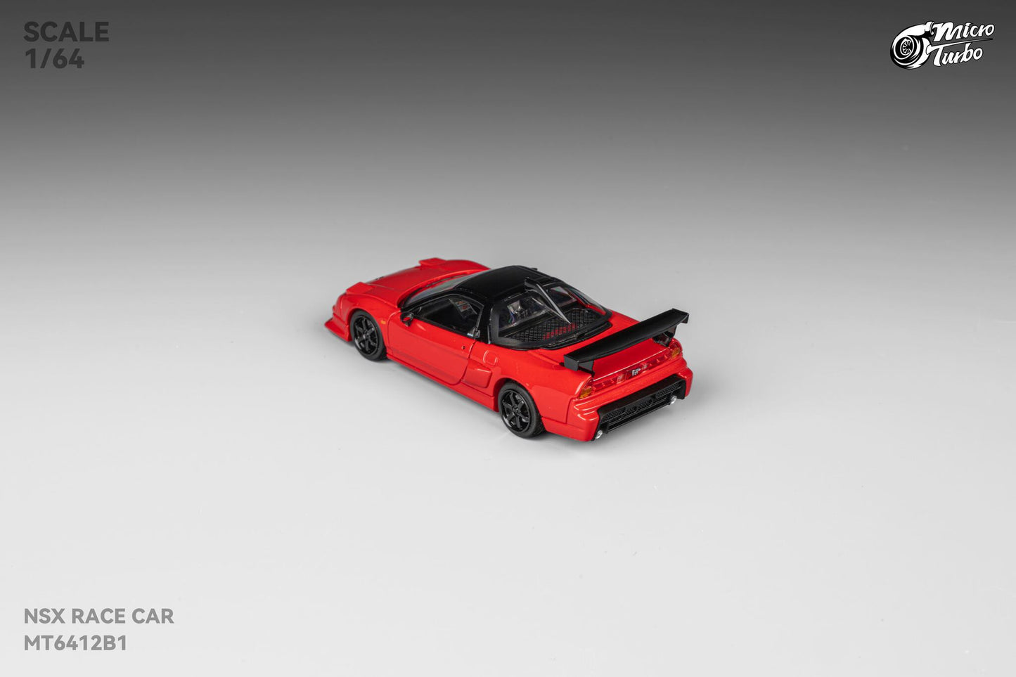 (Pre-Order) Microturbo - 1/64 Custom NSX Race Car - Classic Red