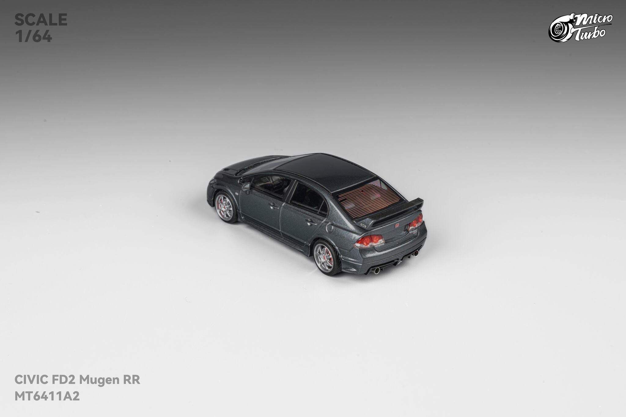 MicroTurbo - 1/64 Custom FD2 MUGEN RR - Metallic Grey – Microturbo