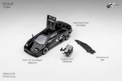 (Pre-Order) Microturbo 1/64 Custom Diablo SV - Metallic Black