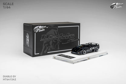 (Pre-Order) Microturbo 1/64 Custom Diablo SV - Metallic Black