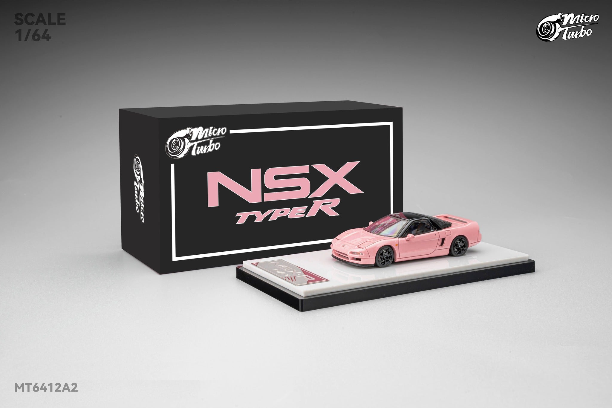 Micro Turbo 1/64 積載車 カスタム ピンク Microturbo 1/64 Custom NSX-R NA1 - Metallic Pink