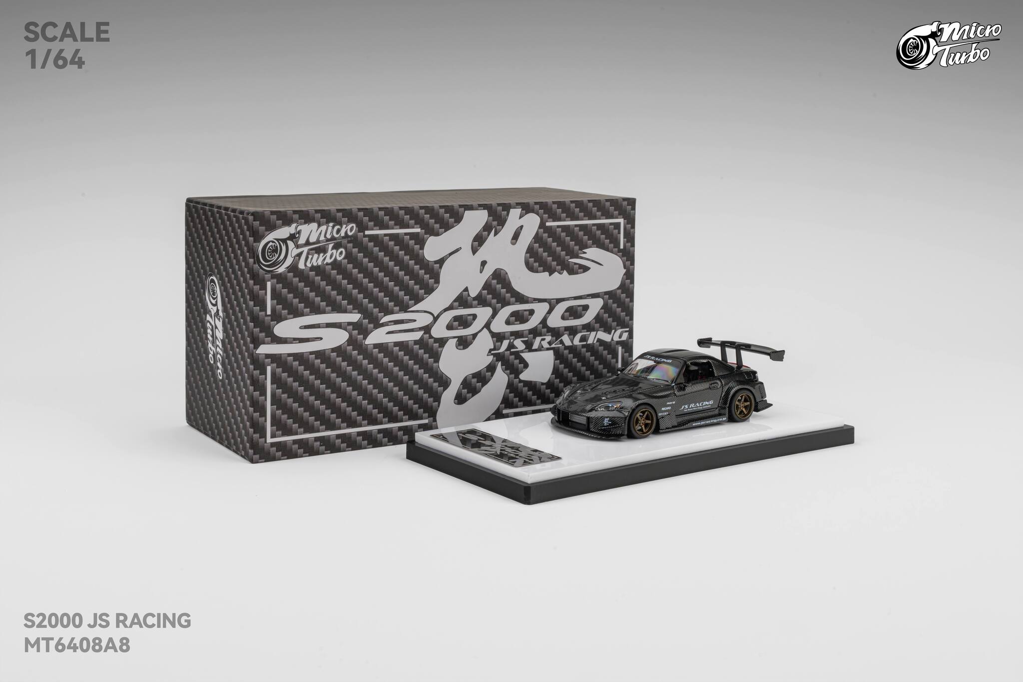 Microturbo 1/64 Custom S2000 JS Racing - Carbon Fiber