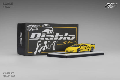 (Pre-Order) Microturbo - 1/64 Custom Diablo SV - Metallic Yellow