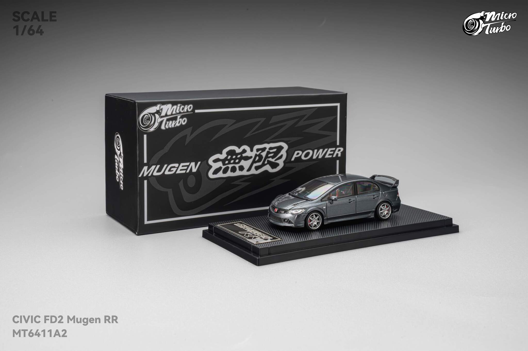 MicroTurbo - 1/64 Custom FD2 MUGEN RR - Metallic Grey – Microturbo