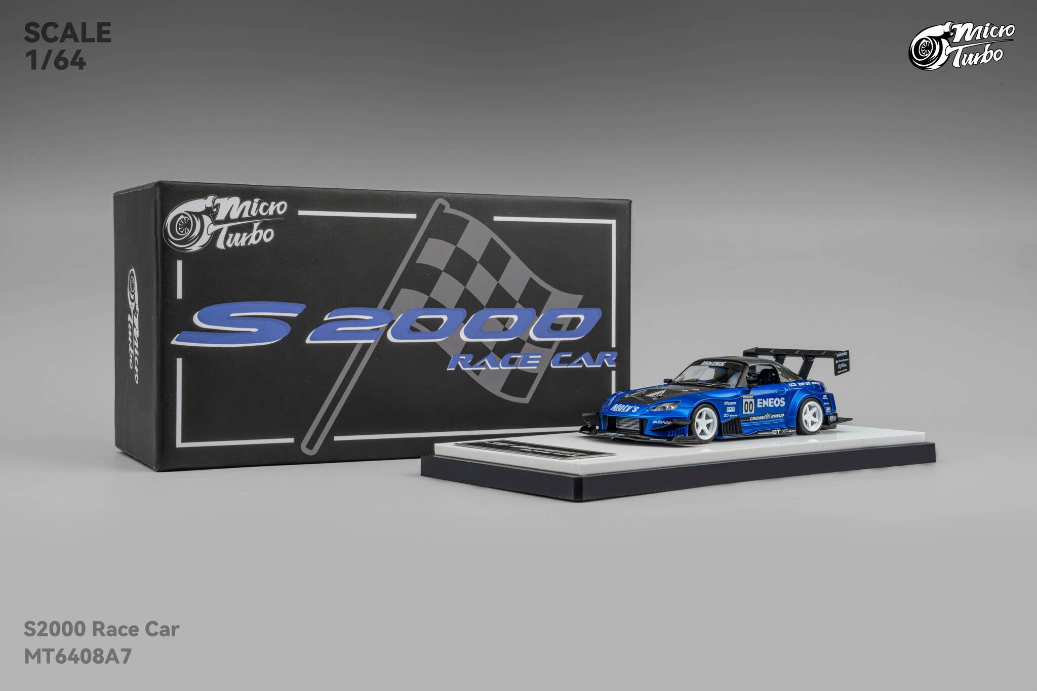 MicroTurbo - 1/64 Custom S2000 Racing - Candy Blue – Microturbo
