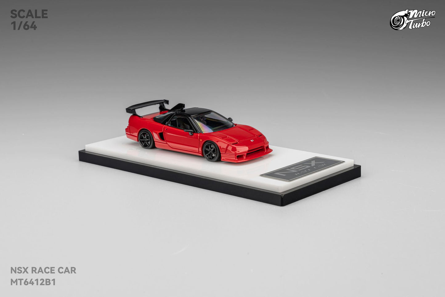 (Pre-Order) Microturbo - 1/64 Custom NSX Race Car - Classic Red
