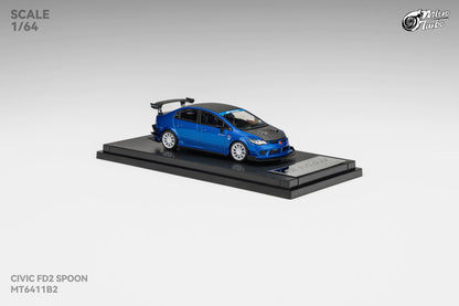 (Pre-Order) Microturbo 1/64 Custom FD2 Spoon - Metallic Blue