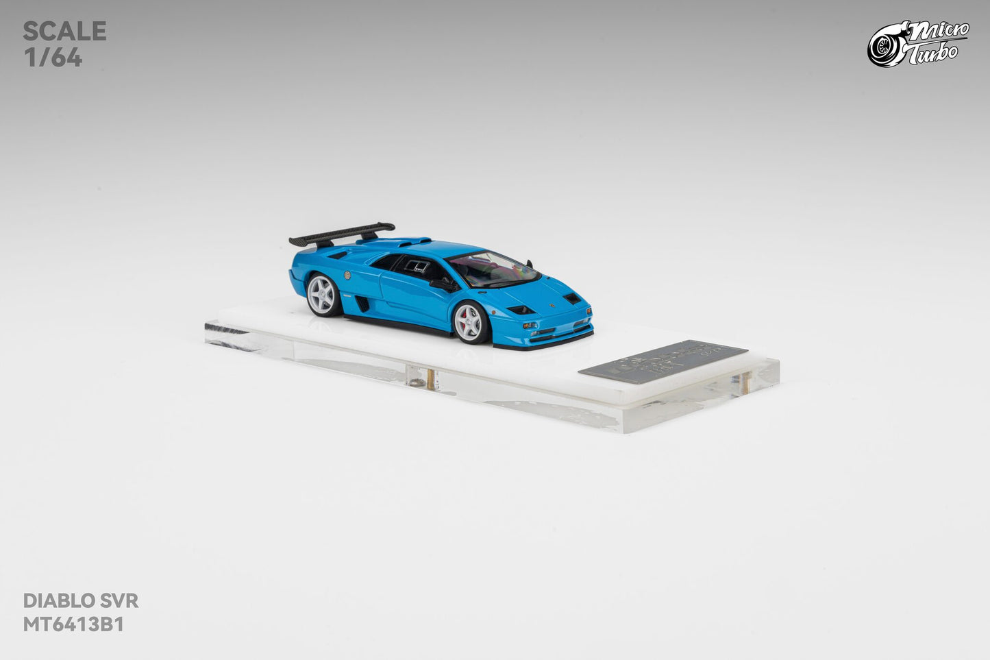 (Pre-Order) Microturbo 1/64 Custom Diablo SVR - Metallic Blue