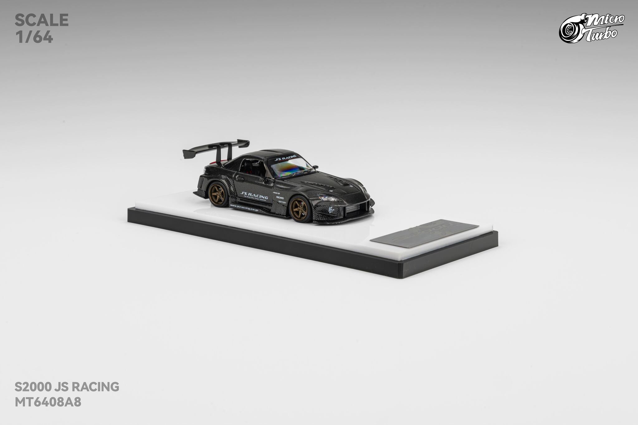 Microturbo 1/64 Custom S2000 JS Racing - Carbon Fiber