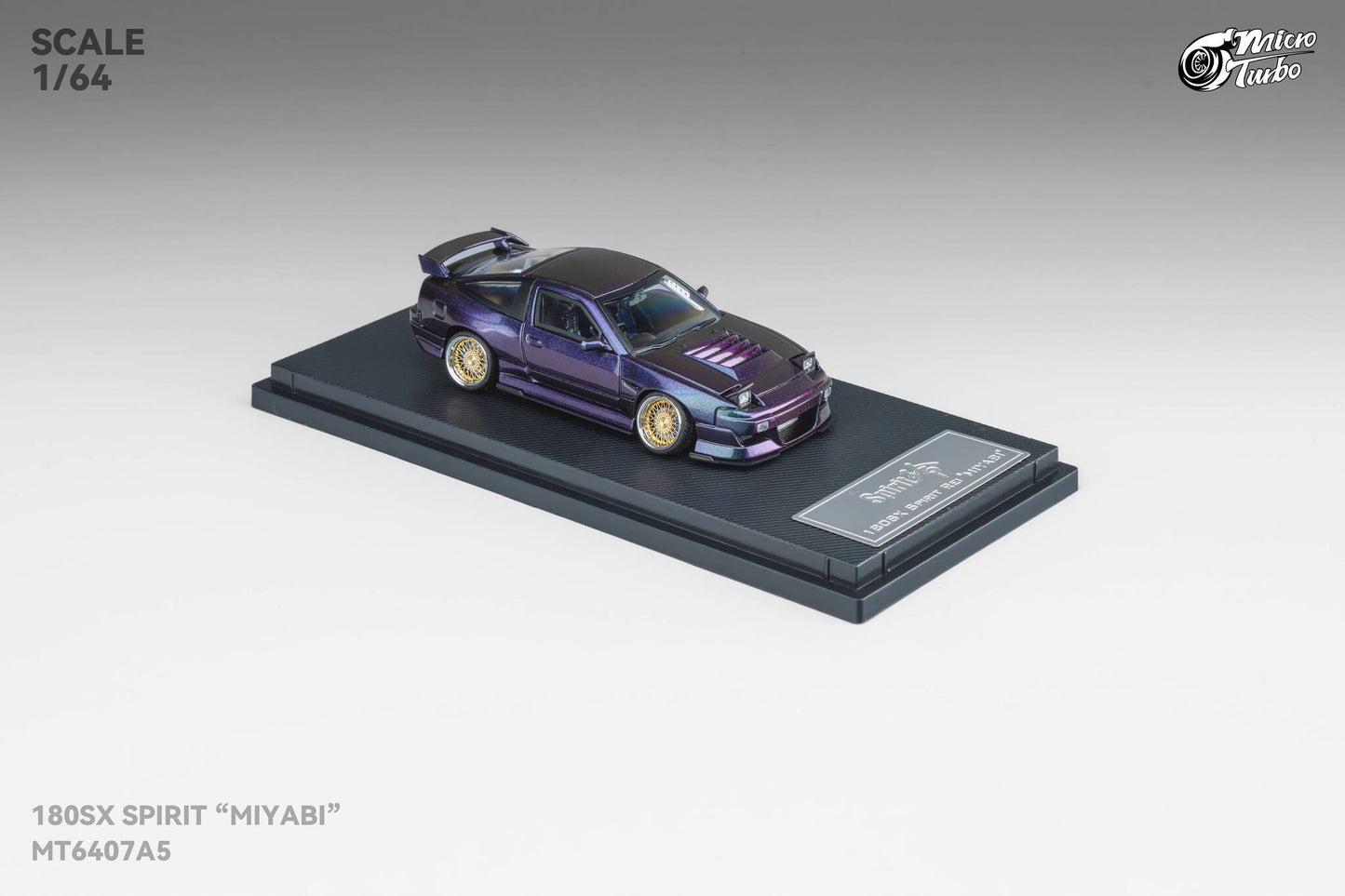 (Pre-Order) Microturbo - 1/64 Custom 180SX Spirit Miyabi - Purple Chameleon