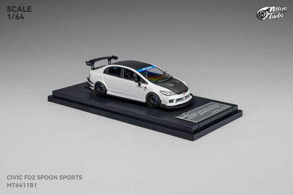 (Pre-Order) Microturbo - 1/64 Custom FD2 Spoon - Metallic White