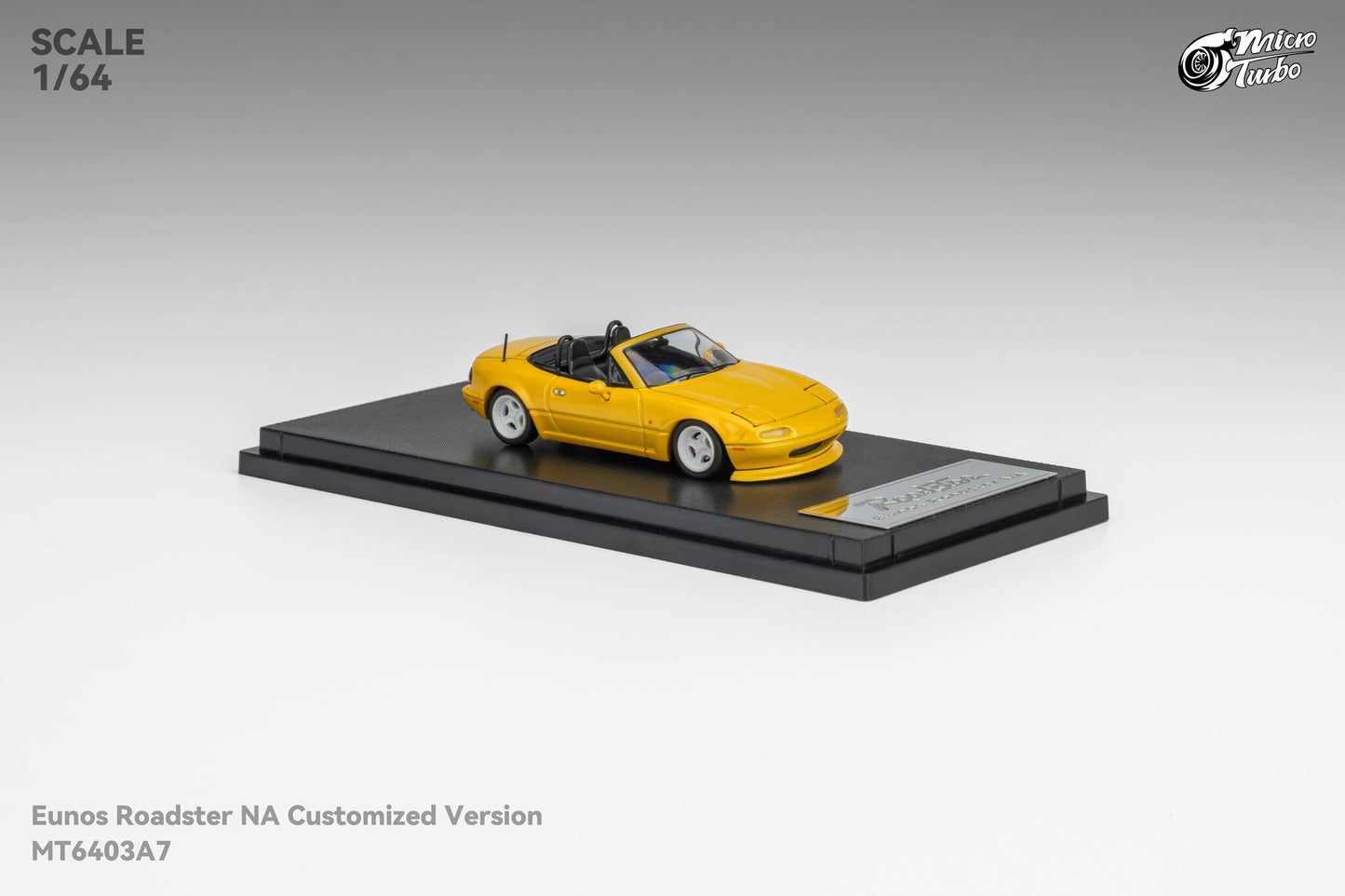 (Pre-Order) Microturbo - 1/64 Custom MX5 - Metallic Yellow