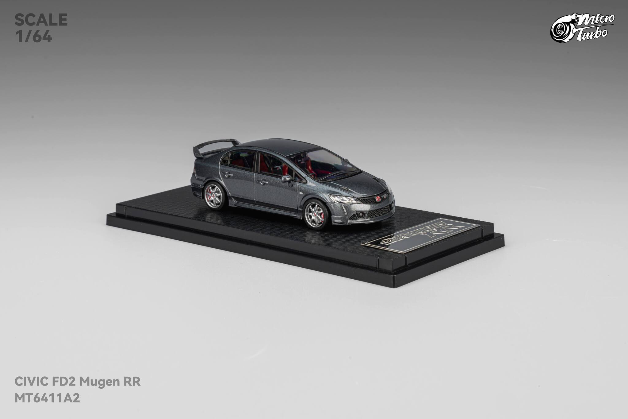 MicroTurbo - 1/64 Custom FD2 MUGEN RR - Metallic Grey – Microturbo