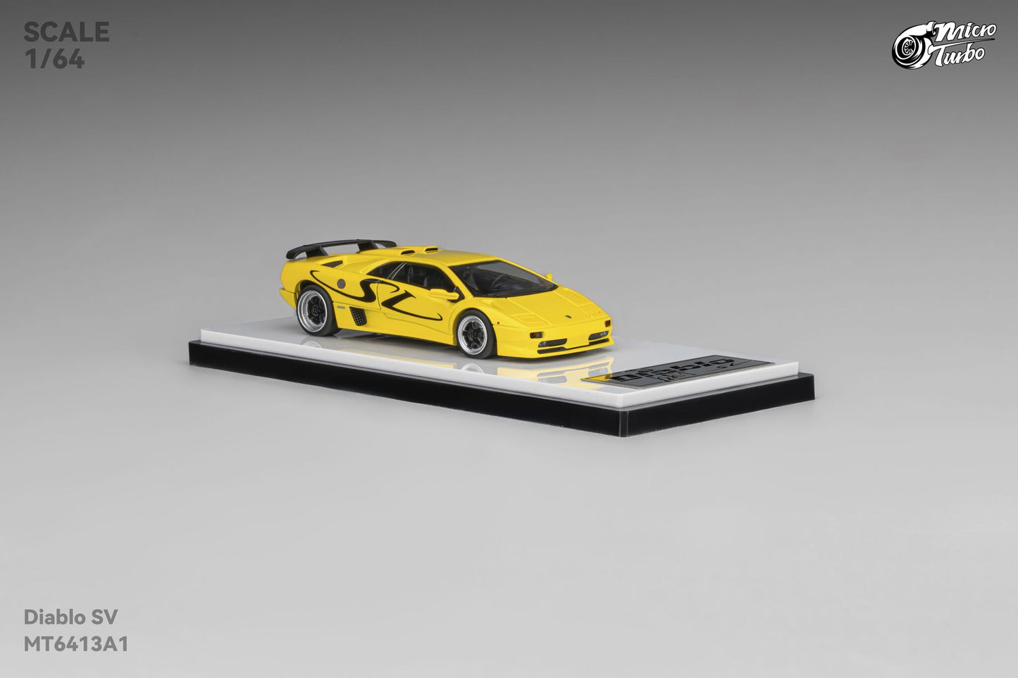 (Pre-Order) Microturbo - 1/64 Custom Diablo SV - Metallic Yellow