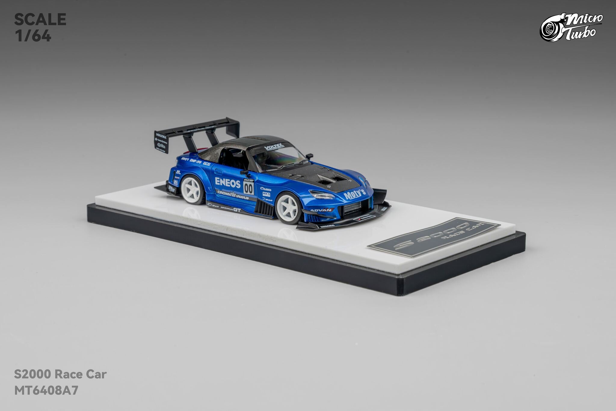 MicroTurbo - 1/64 Custom S2000 Racing - Candy Blue – Microturbo