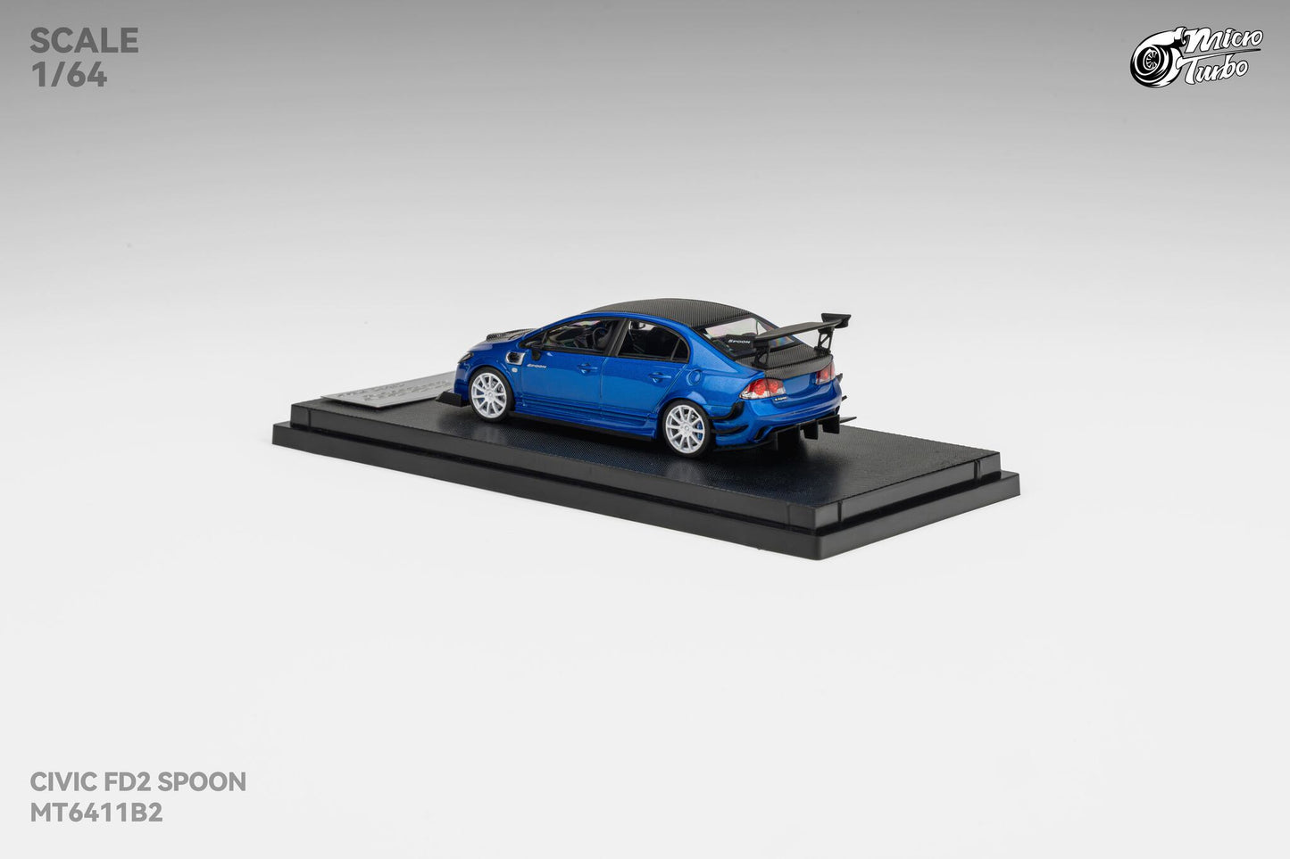 (Pre-Order) Microturbo 1/64 Custom FD2 Spoon - Metallic Blue