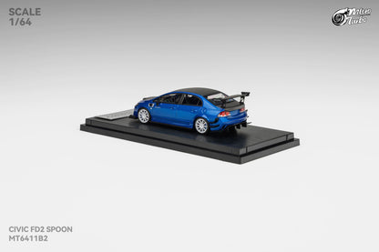 (Pre-Order) Microturbo 1/64 Custom FD2 Spoon - Metallic Blue