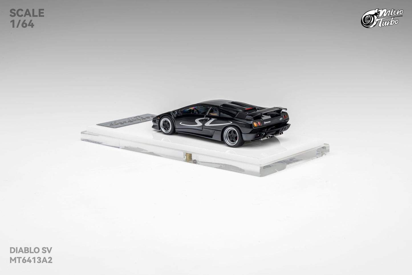 (Pre-Order) Microturbo 1/64 Custom Diablo SV - Metallic Black