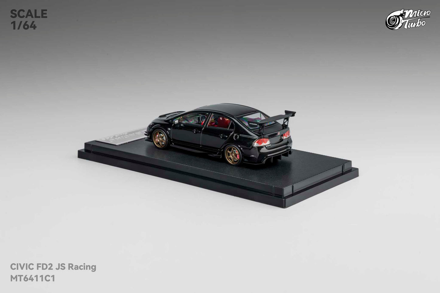 (Pre-Order) Microturbo - Custom FD2 J’S Racing - Metallic Black