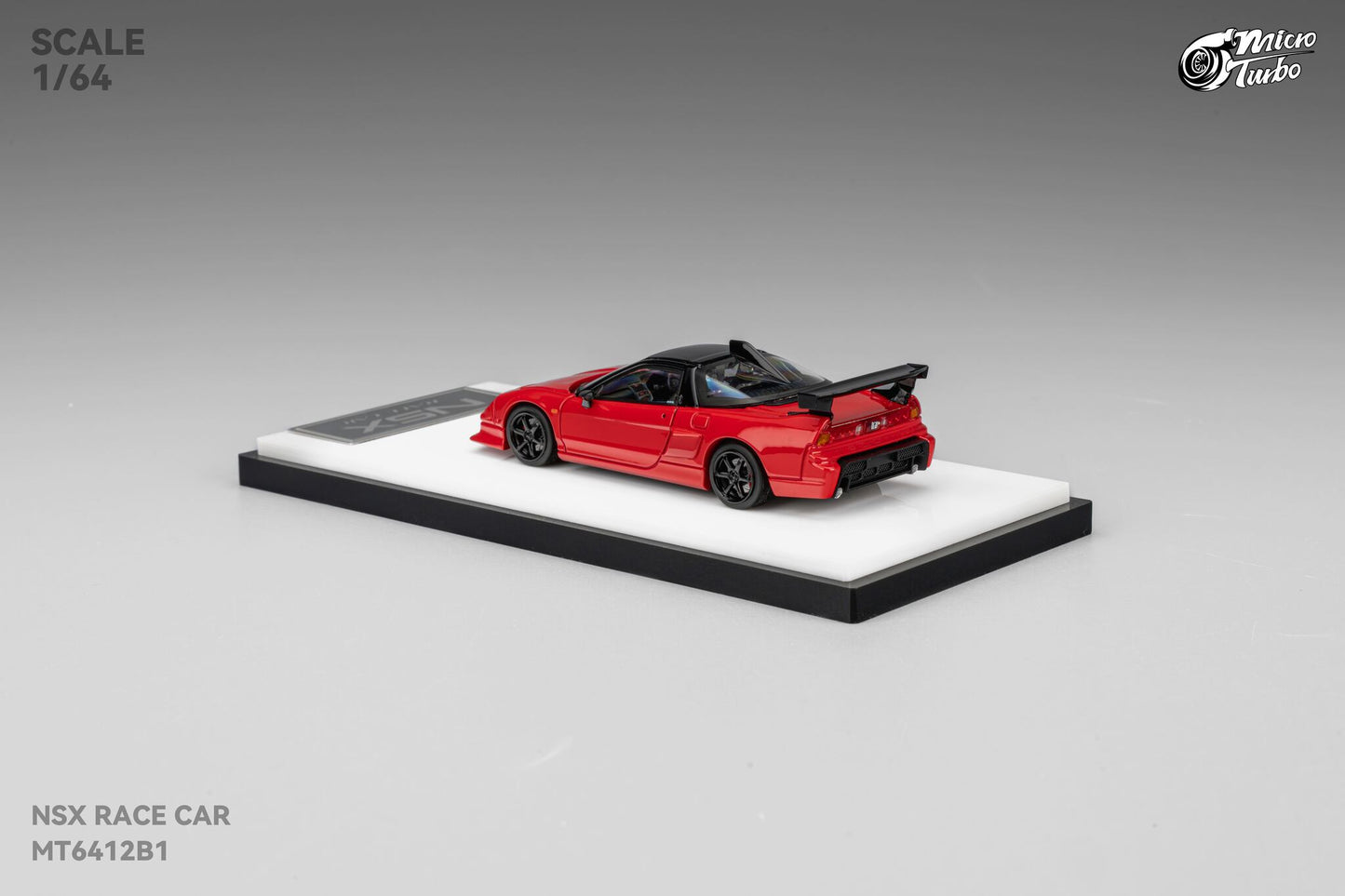 (Pre-Order) Microturbo - 1/64 Custom NSX Race Car - Classic Red
