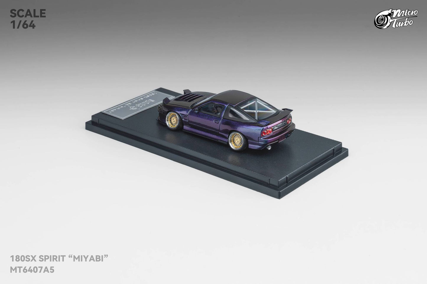 (Pre-Order) Microturbo - 1/64 Custom 180SX Spirit Miyabi - Purple Chameleon