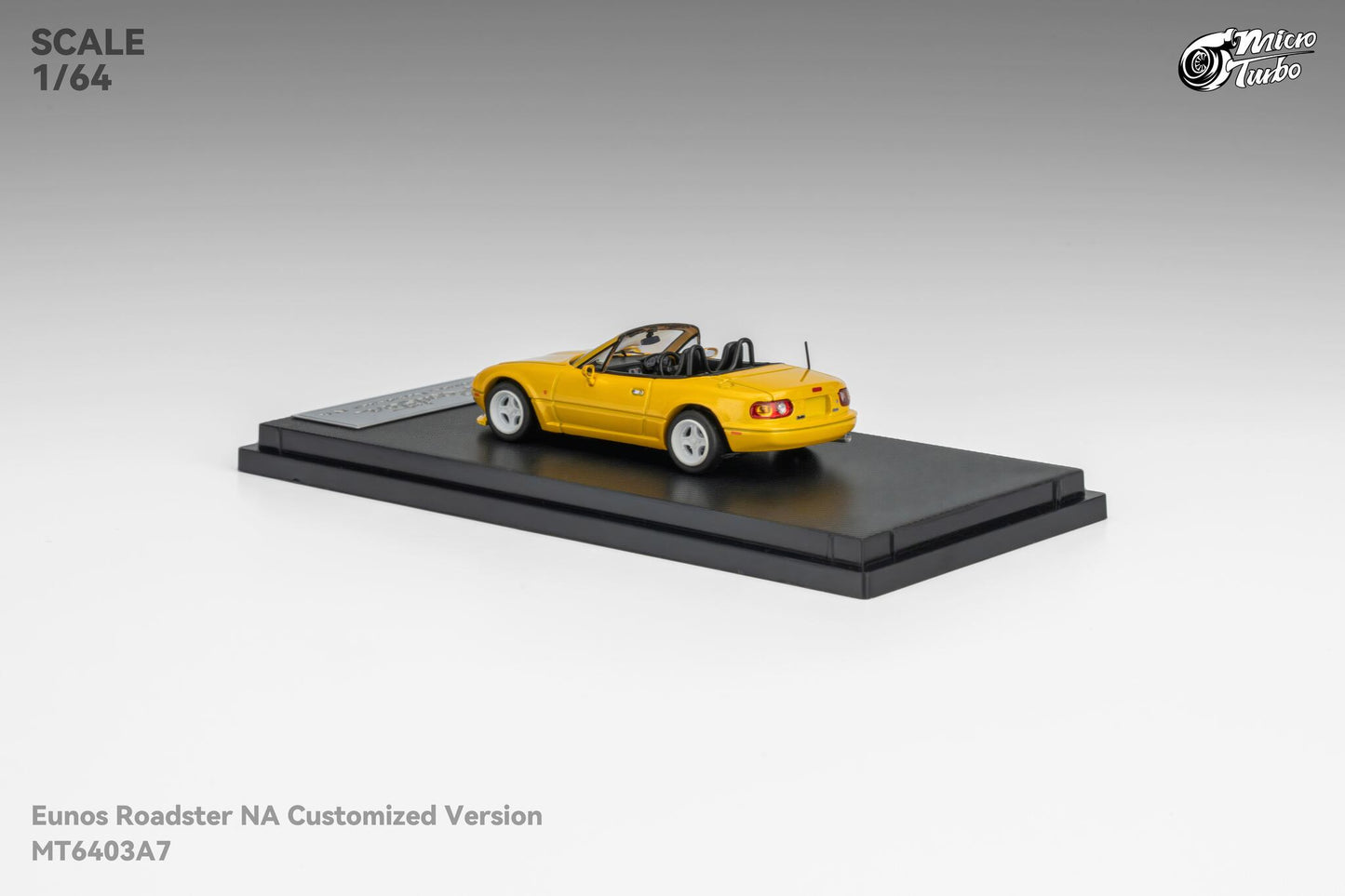 (Pre-Order) Microturbo - 1/64 Custom MX5 - Metallic Yellow