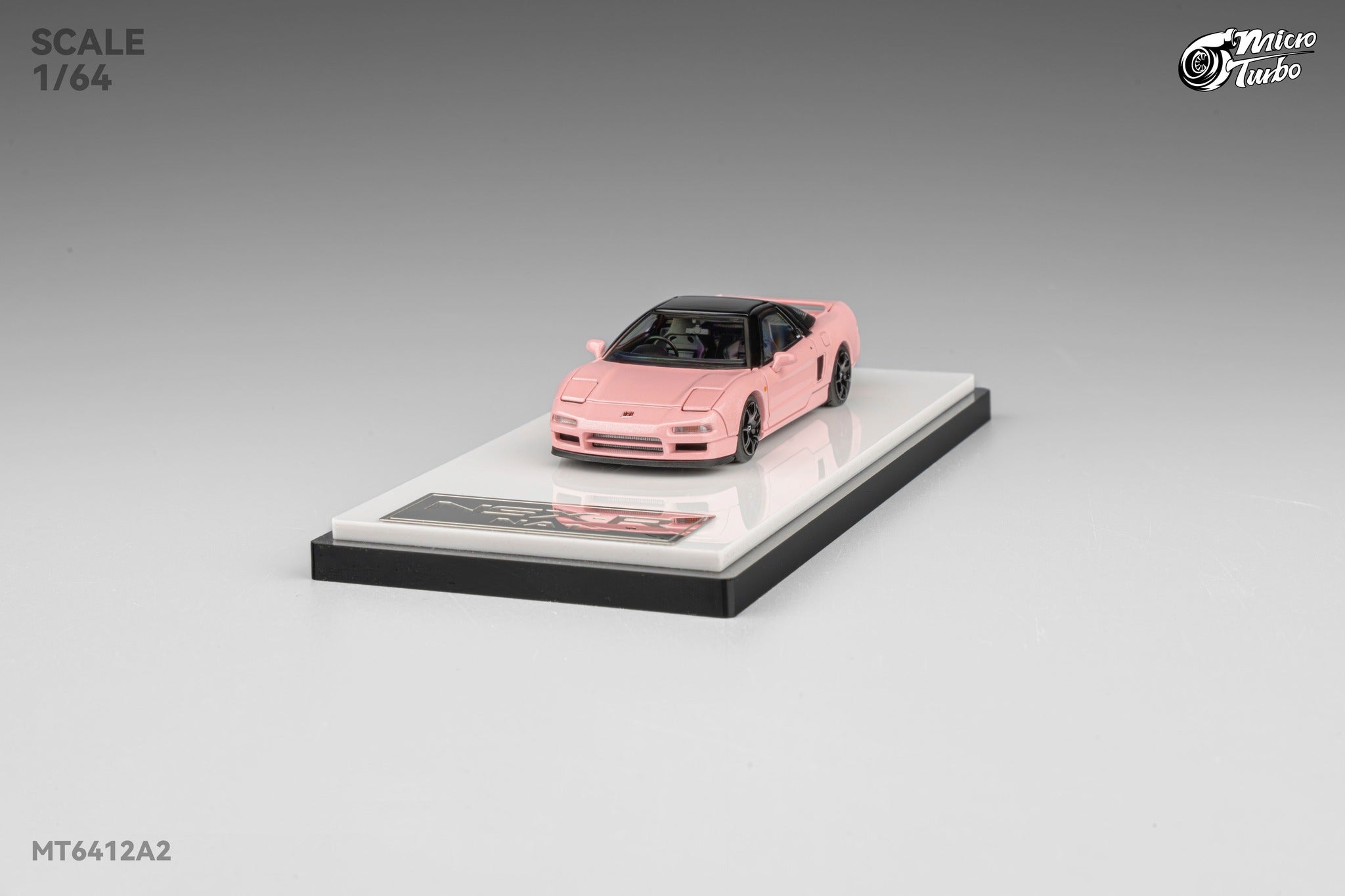 【新品未開封】 1/64 MT Honda NSXワイドボディ ピンク 仕様 Microturbo 1/64 Custom NSX-R NA1 - Metallic Pink