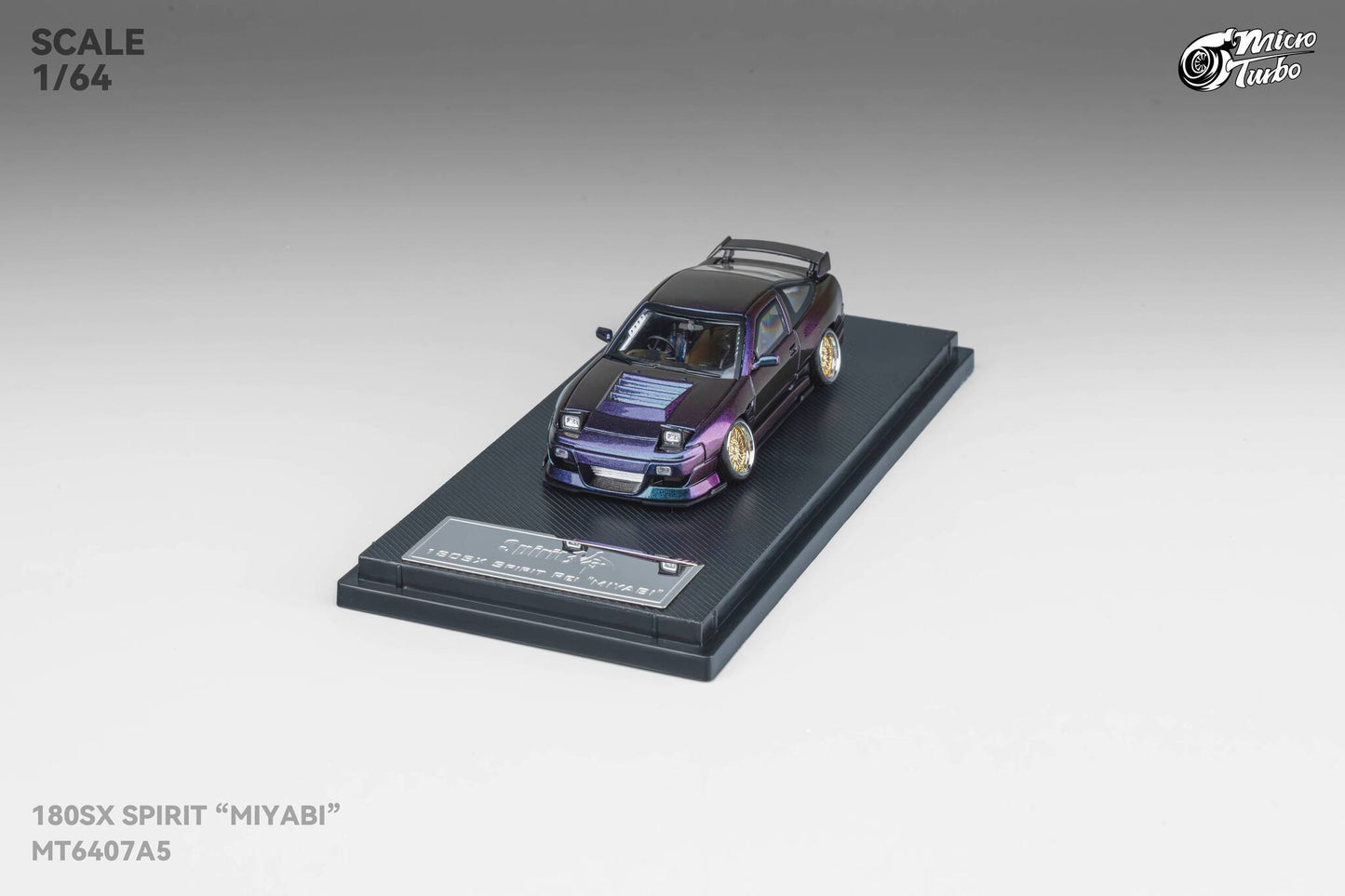 (Pre-Order) Microturbo - 1/64 Custom 180SX Spirit Miyabi - Purple Chameleon