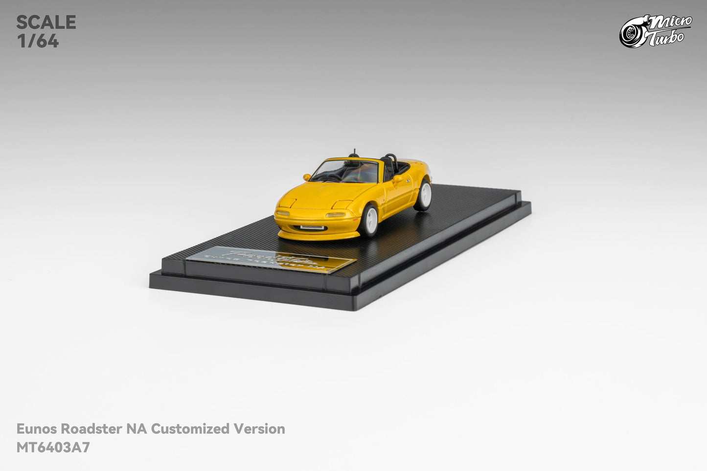 (Pre-Order) Microturbo - 1/64 Custom MX5 - Metallic Yellow