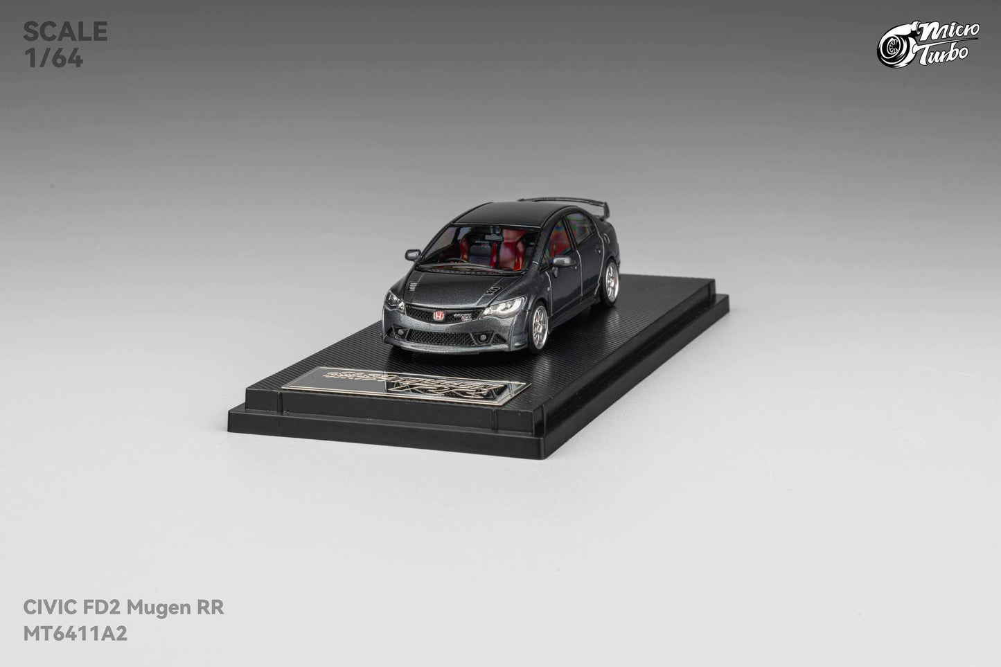 (Pre-Order) MicroTurbo - 1/64 Custom FD2 MUGEN RR - Metallic Grey