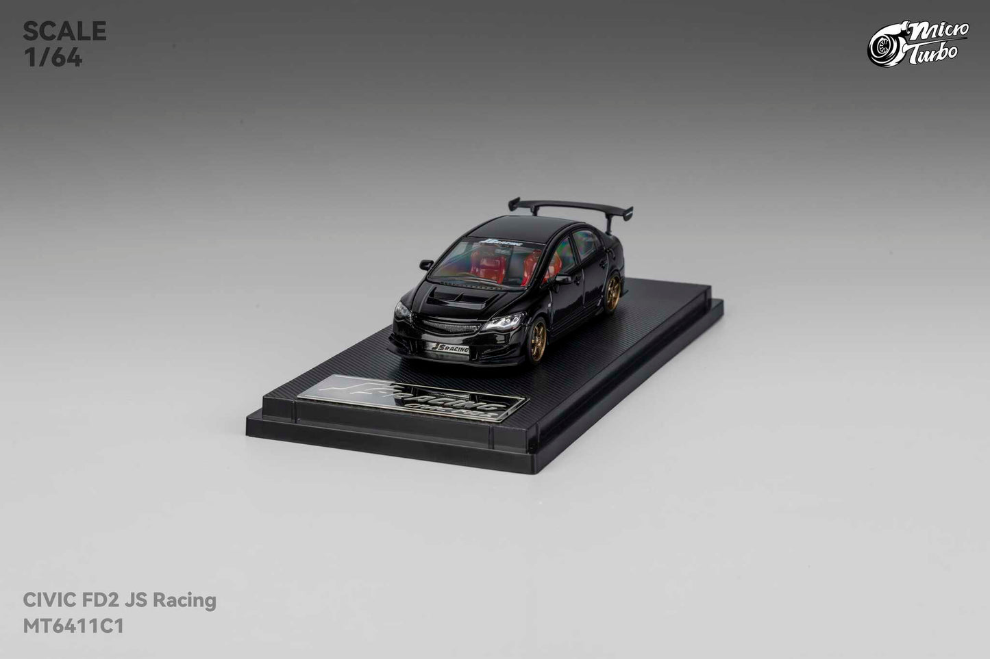 (Pre-Order) Microturbo - Custom FD2 J’S Racing - Metallic Black