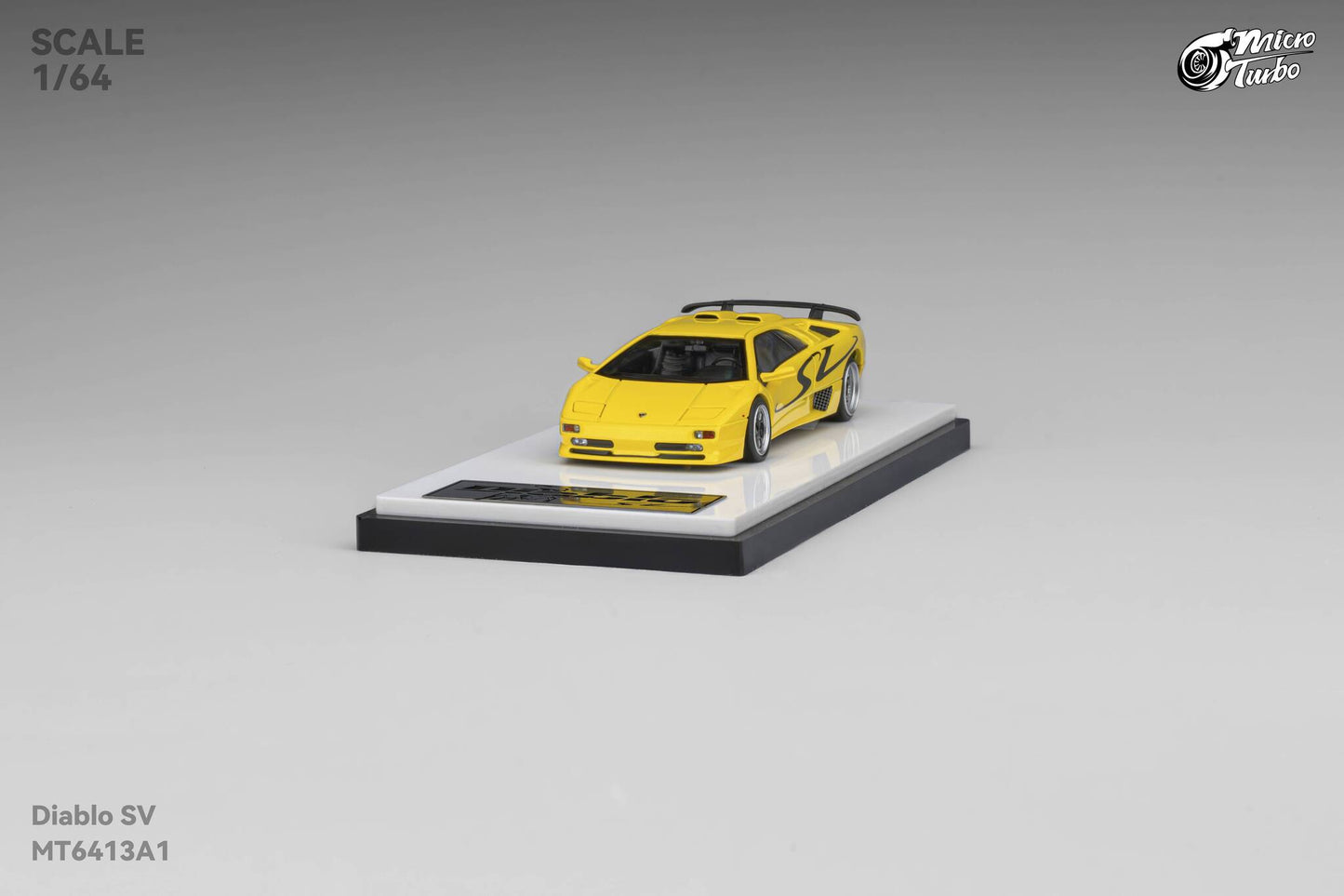(Pre-Order) Microturbo - 1/64 Custom Diablo SV - Metallic Yellow