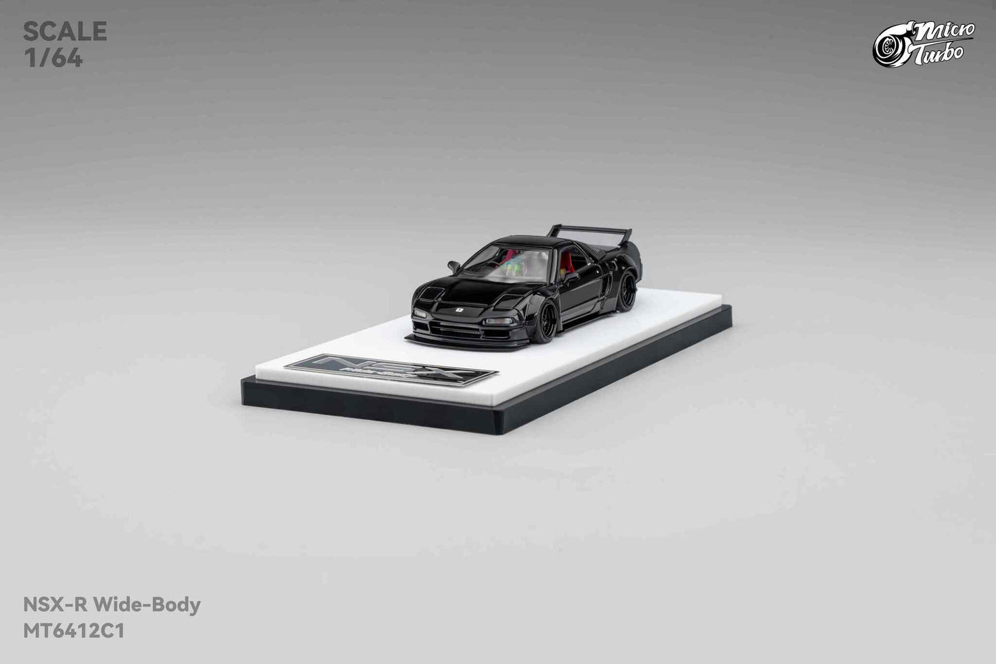 (Pre-Order) MicroTurbo - 1/64 Custom NSX Wide Body - Gloss Black