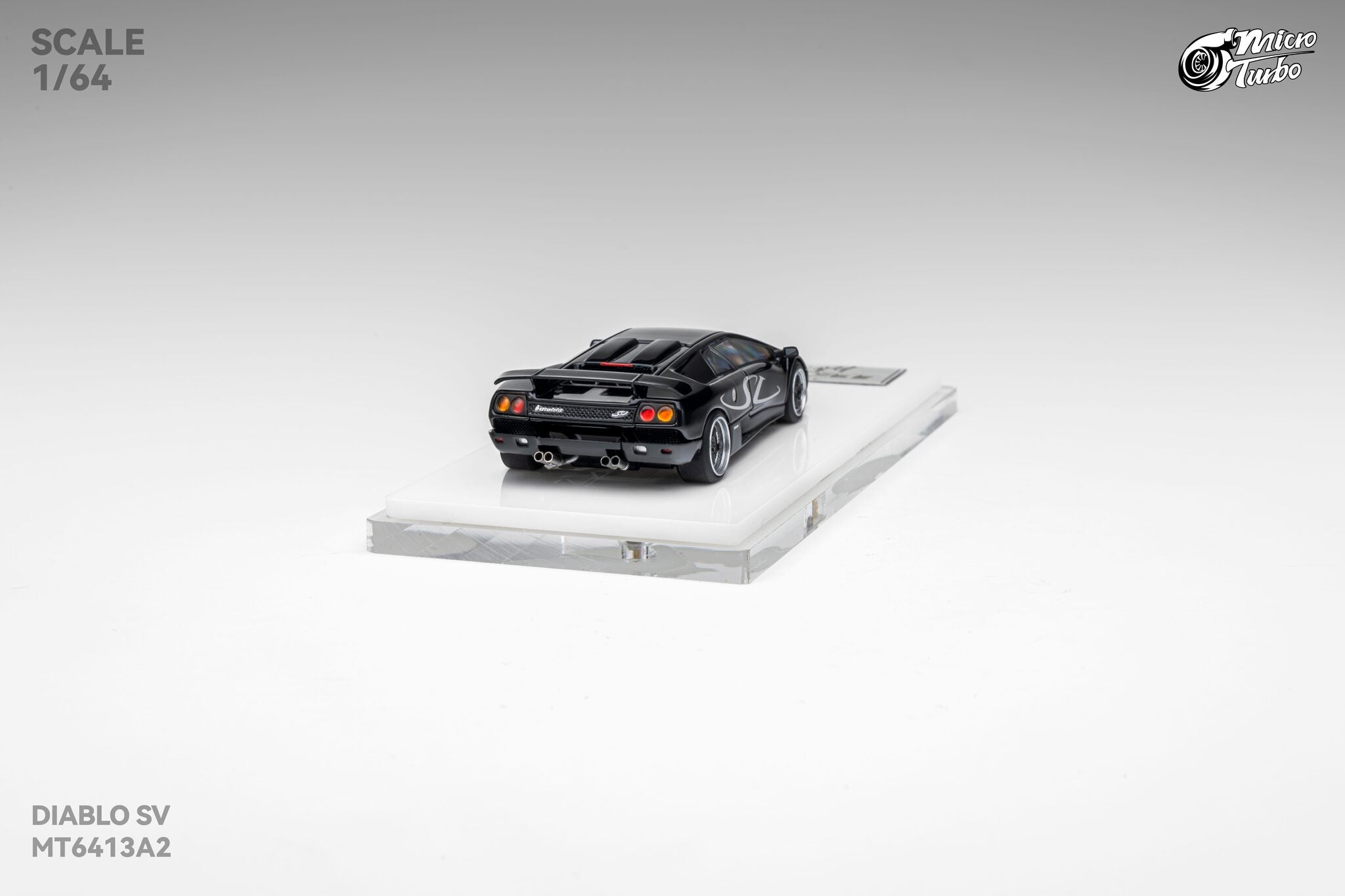 Microturbo 1/64 Custom Diablo SV - Metallic Black