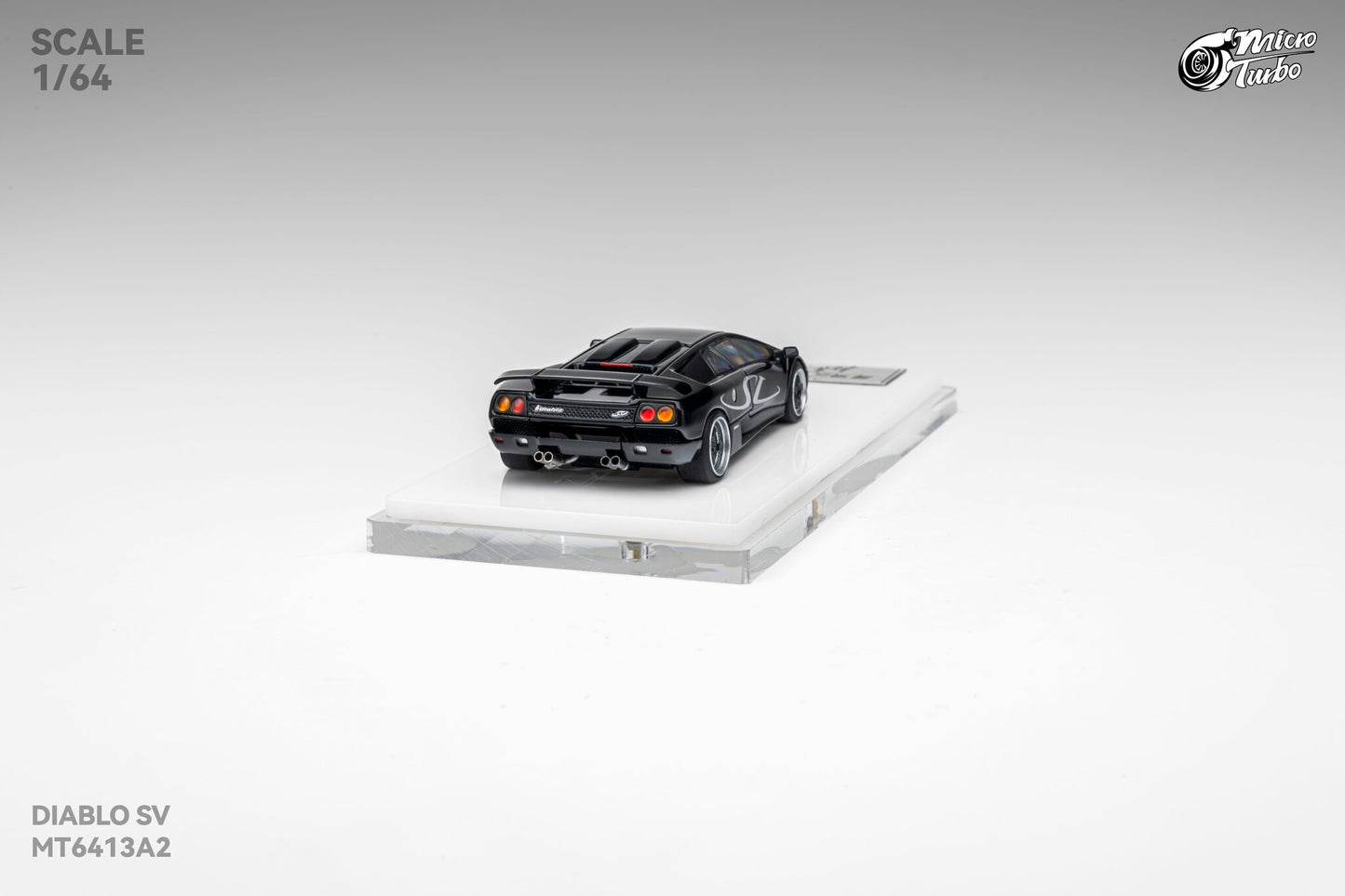 (Pre-Order) Microturbo 1/64 Custom Diablo SV - Metallic Black