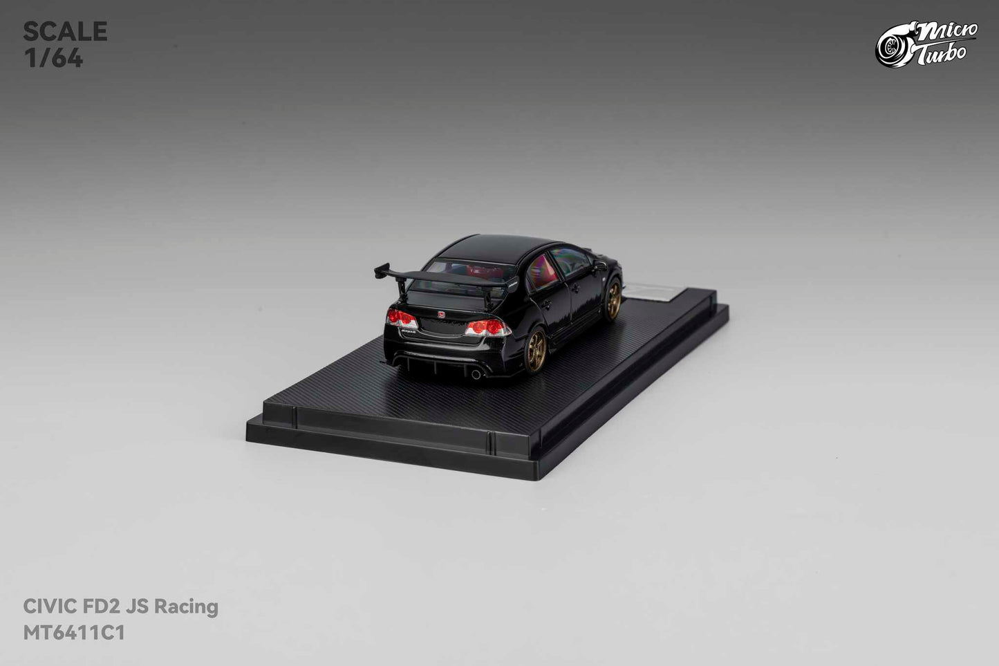 (Pre-Order) Microturbo - Custom FD2 J’S Racing - Metallic Black