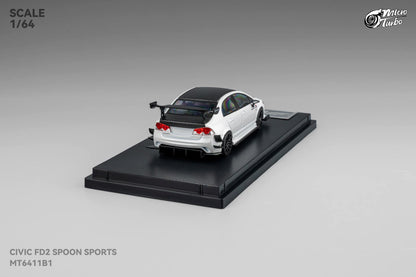 (Pre-Order) Microturbo - 1/64 Custom FD2 Spoon - Metallic White