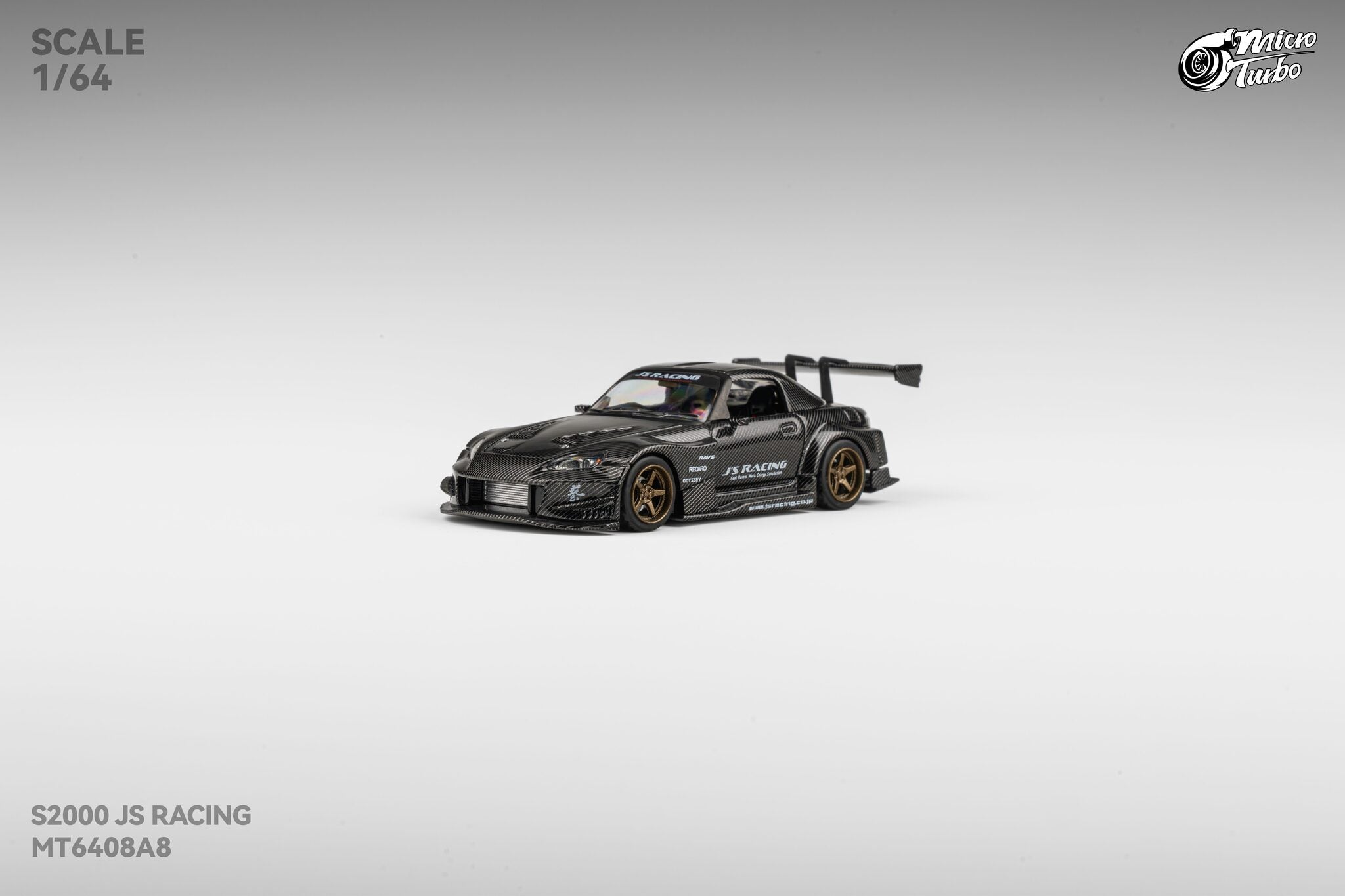 Microturbo 1/64 Custom S2000 JS Racing - Carbon Fiber