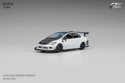 (Pre-Order) Microturbo - 1/64 Custom FD2 Spoon - Metallic White
